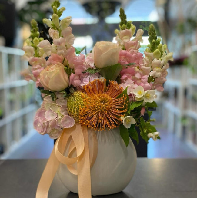 Pinks and apricots